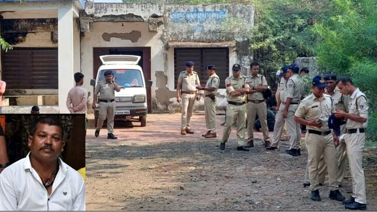 कलु रैकवार के हत्यारों के घर तोड़ने की मांग में प्रदर्शन