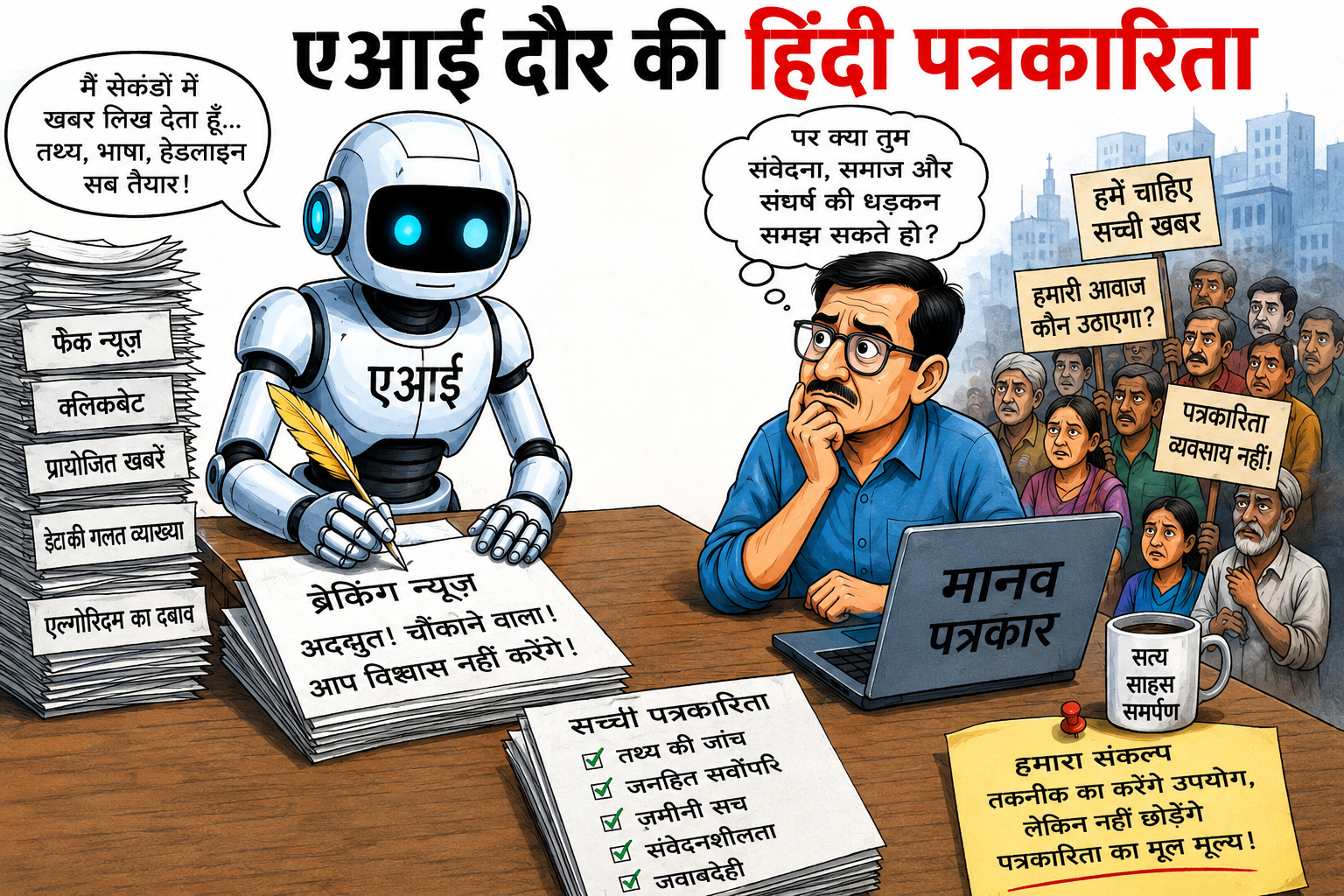 चंद चेहरे नहीं जनमन की आवाज सुनाता है प्रेस